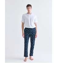 LC WAIKIKI Lacivert Standart Kalıp Desenli Erkek Pijama Alt