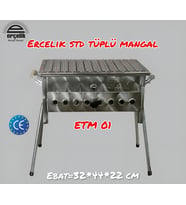 Erçelik ETM-01 Standart Lav Taşlı Tüplü Mangal 32x44x22 cm