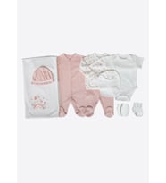 Organik Swan 10'lu Hastane Çıkış Seti Pembe