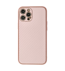 Iphone 12 Kılıf Coco Karbon Silikon - Pembe