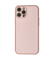 Iphone 12 Kılıf Coco Karbon Silikon - Pembe