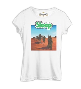 Sleep - Dopesmoker Beyaz Bayan Tshirt