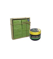 Bitkiselce El Yapımı Aloe Vera Sabunu 450 gr. 4 kalıp sabun + Aloe  Vera Saç Bakım Kremi 250 ML