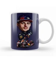 Max F1 Blue Tooned Kupa Bardak Porselen