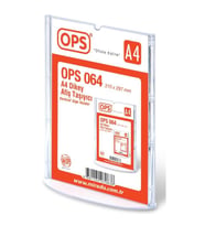 Ops Afiş Taşıyıcı A4 Dikey DP 064