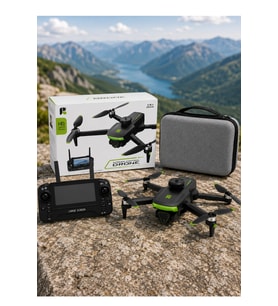 R68 Ekranlı Kumandalı Fırçasız Motor Drone Engel Tanıma Sabitleme Katlanabilir Drone