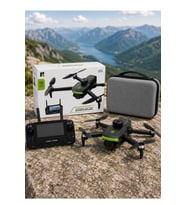 R68 Ekranlı Kumandalı Fırçasız Motor Drone Engel Tanıma Sabitleme Katlanabilir Drone