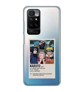 Redmi 10 2022 Uyumlu Naruto Anime Desenli Şeffaf Telefon Kılıfı