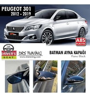 Peugeot 301 Uyumlu (2012-2021) Batman Yarasa Ayna Kapağı (Piano Black)