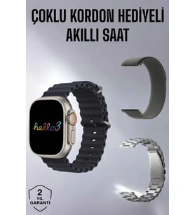 Mey İthalat® Akıllı Saat Yeni Nesil Bluetooth Bağlantılı Uyku Takibi Gps Nfc Uyumlu