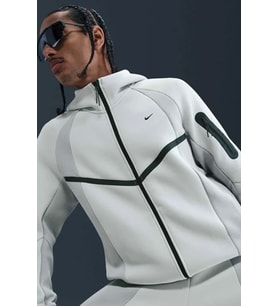 Nike Tech Fleece Pro Full Zip Windrunner Hoodie Kapüşonlu Unisex Sweatshirt Fıstık Yeşili