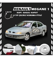 Renault Megane 1 Oto Araç Kapı Koruma Fitili 5metre Parlak Beyaz Renk