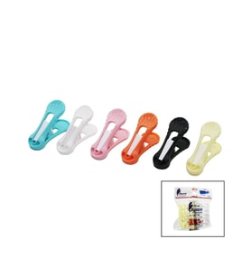 12PCS   YAYSIZ  PLASTİK RENKLİ MANDAL (5343)