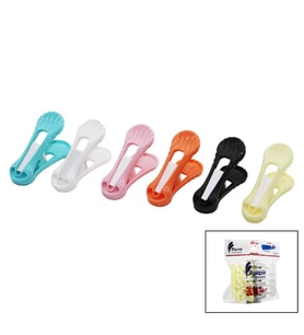12PCS YAYSIZ PLASTİK RENKLİ MANDAL (5343)