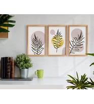 BK Home Dekoratif 3’lü Retro Ahşap Tablo-13