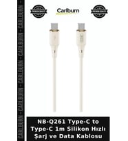 NB-Q261 Type-C to Type-C 1m Silikon Hızlı Şarj ve Data Kablosu Cihaz Ev Pratik