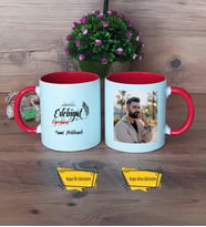 Edebiyat Öğretmeni Kupa Bardak Kırmızı Fotoğraflı Öğretmenler Günü Hediyesi
