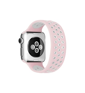 Watch 38Mm Ayarlı Delikli Kordon - Pembe-Beyaz