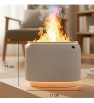 Çizgili Tasarımlı Işıklı Mini Masaüstü Aroma Difüzör – 150 ml Su Kapasiteli Buhar Nemlendirici ve Gece Lambası (Karışık)