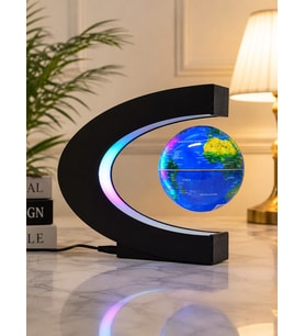 Manyetik Dönen Dünya Küre Sihirli Havada Duran LED Işıklı Dekoratif Globe Masaüstü Küre