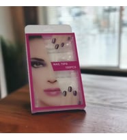 100 Adet Takma Tırnak 2,5 cm Güçlü Abs Plastikten Beyaz Takma Tırnak Kutulu Protez Tırnak