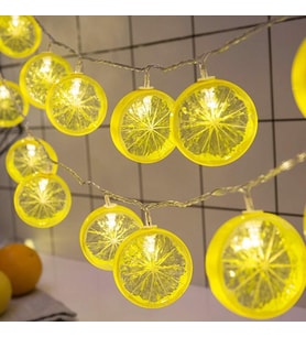 2m 10 Led Pilli 2 Kademeli Limon Led Işık