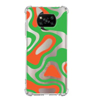 Xiaomi Poco X3 Pro Köşe Korumalı Antişok Kapak Renkli Desen Tasarımlı Şeffaf Silikon Kılıf