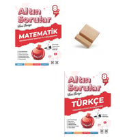Nartest LGS 8. Sınıf Altın Sorular Matematik ve Türkçe Soru Bankası + Telefon Standı
