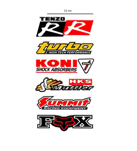 Sticker Çoklu Tenzo Rr - Turbo - Konı - Hks Çoklu Sticker (531840874)