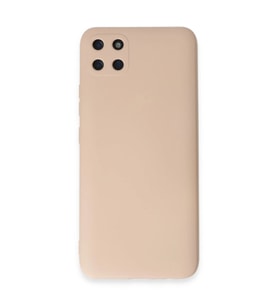 Realme C11 Kılıf Nano İçi Kadife Silikon - Pudra
