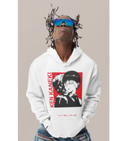 Ken Kaneki Tokyo Ghoul Baskılı Unisex Oversize Anime Karakter Hoodie