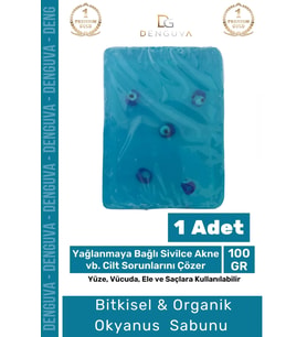 Güzel Kokulu El Yüz Saç Vücut Cilt Orijinal Bitkisel Nazar Boncuklu Okyanus Sabunu 100G - 1 Adet