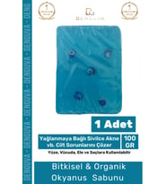 Güzel Kokulu El Yüz Saç Vücut Cilt Orijinal Bitkisel Nazar Boncuklu Okyanus Sabunu 100G - 1 Adet