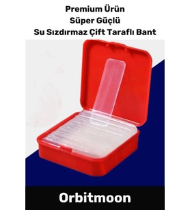 Premium Süper Güçlü Kolay Çıkarılabilir Yapışkan Çok Amaçlı 60 Parça Çift Taraflı Şeffaf Bant