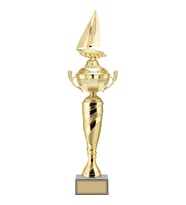 ODAK KUPA - Figürlü Kupalar - Yelken Figürlü Kupalar FG-076 A - 55 cm