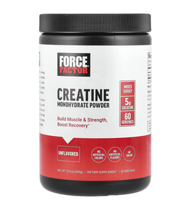 Force Factor Kreatin Monohidrat Tozu Aromasız, 300 g (10,6 oz)+shaker hediye !