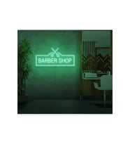 BARBER SHOP Yazılı ve Şekilli Neon Tabela