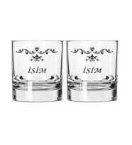 2 li kişiye özel isimli viski bardağı