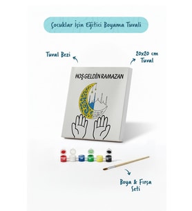 Ramazan Eğitici Boyama Seti Hoş Geldin Ramazan (Şövalesiz)