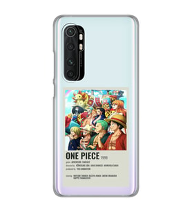 Xiaomi Mi Note 10 Lite Uyumlu One Piece Desenli Şeffaf Telefon Kılıfı