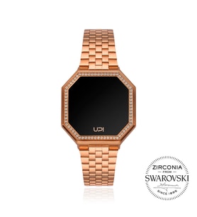 UPWATCH EDGE MINI SWAN MATTE ROSE GOLD +