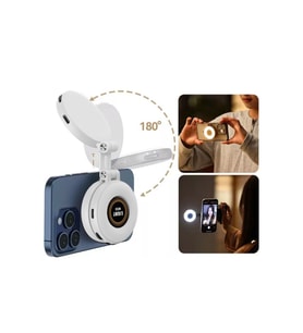 Katlanabilir Magsafe LED Selfie Işığı, 180° Dönen, Video ve Fotoğraf Çekim Aparatı
