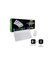 Steep Solid Magic Beyaz Şarjlı Bluetooth Klavye Mouse Set