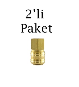 Brio Hava Hortum Dişi Gövde Kamalı 1/4 2'li Paket