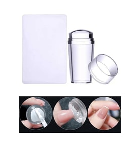 Pazariz Stamper Baskı Transfer Seti Silikon Oje  Baskı Seti Nail Art Tırnak 