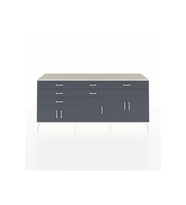Hyperion Konsol 3 Raflı 6 Çekmeceli 5 Kapaklı 220x44x99 Aytaşı-Antrasit