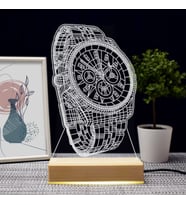 Kol Saati Tasarımlı 3d Led Lamba