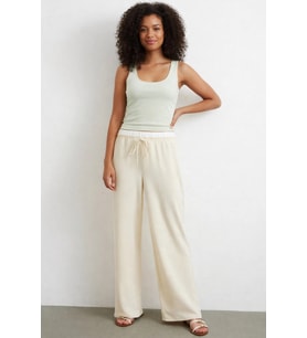 Bel Bantlı Wide Leg Rahat Pantolon