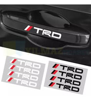 Toyota Trd Kapı Kolu Jant Silecek Oto Sticker Yapıştırma 6 Adet 12,5 X 1,70 Cm