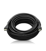 Fully G-507DS Plastik Düz Siyah 10 Metre Gold Poşetli Hdmi Kablo Tv Uydu Kablosu